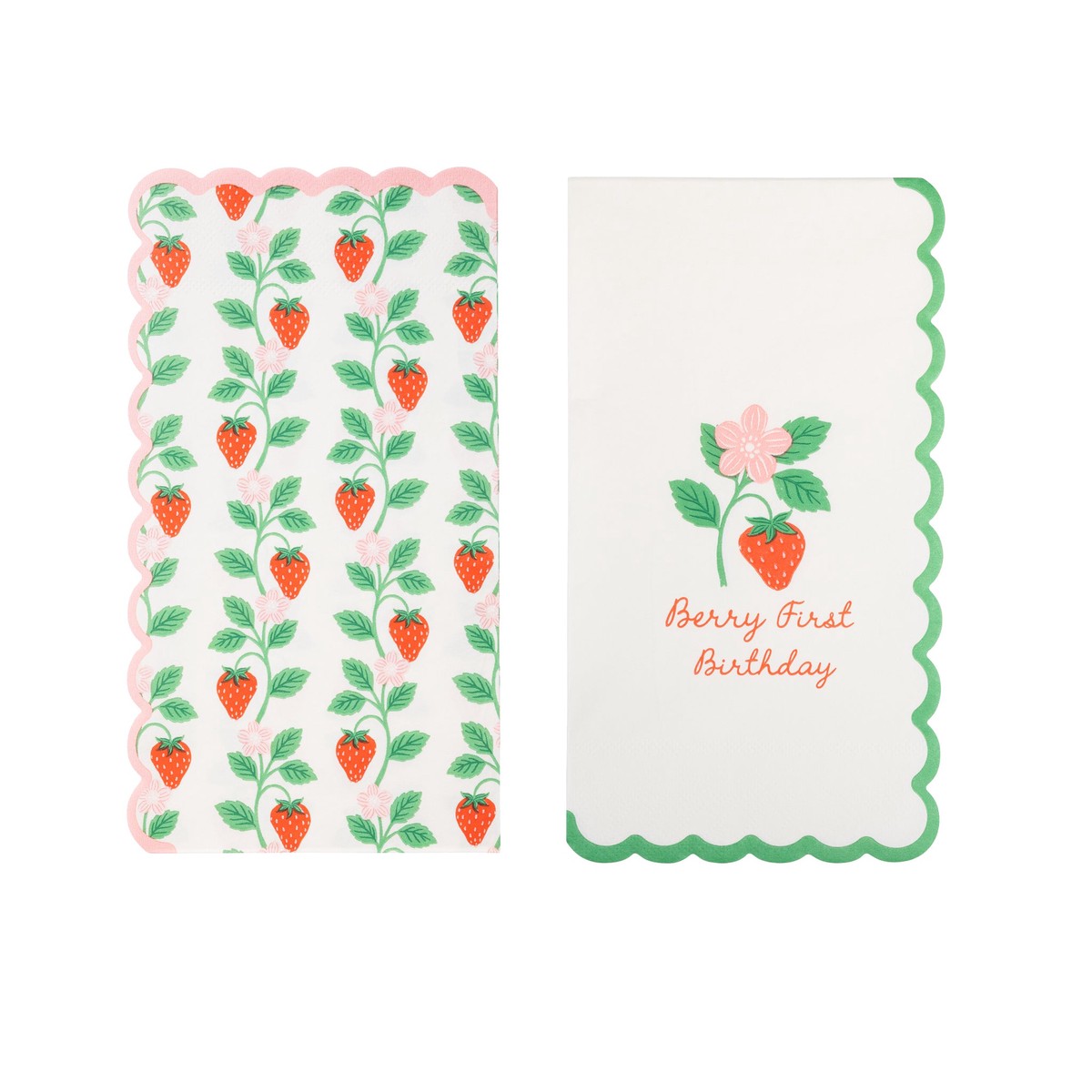 Berry First Birthday Dinner Napkin Set