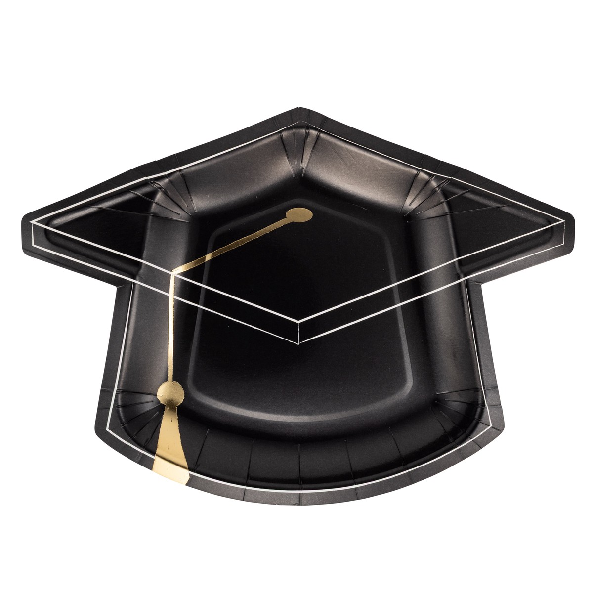 Black Cap Shaped Plate
