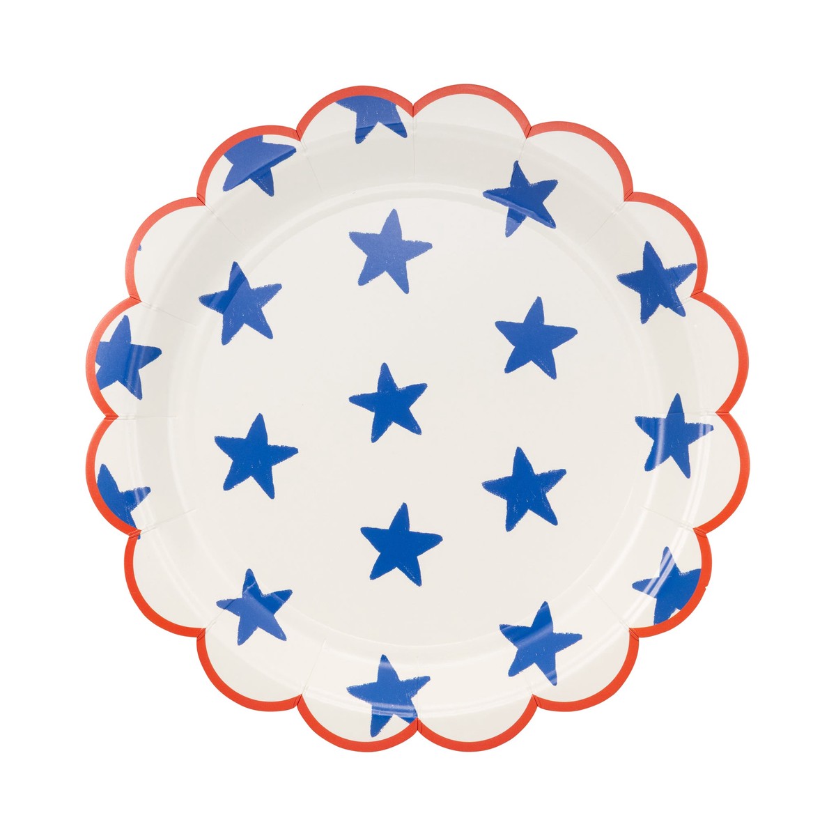 Blue Stars Paper Plate - 9"