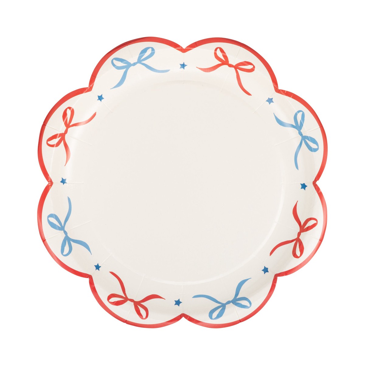 Bow Edge Paper Plate - 8"
