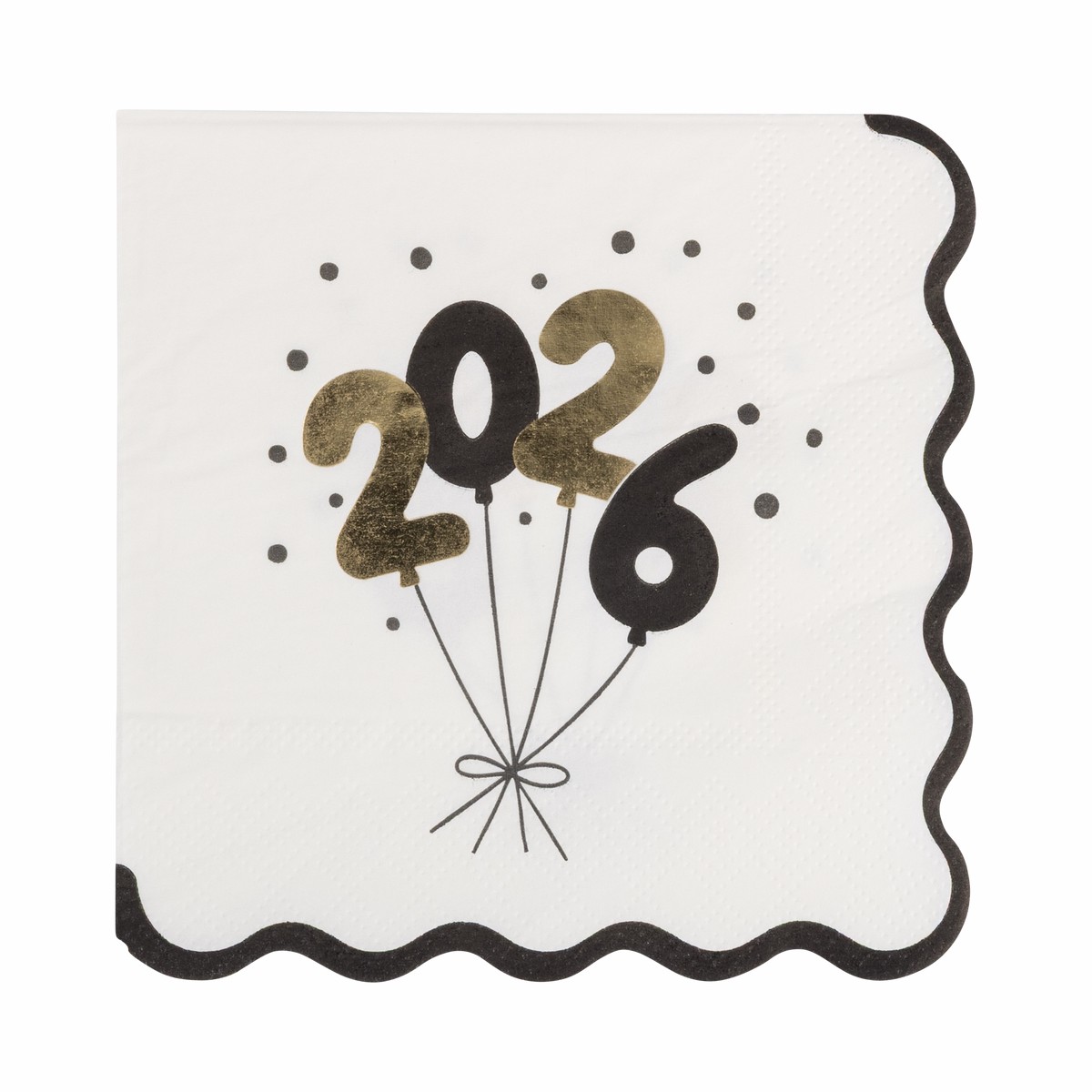 FOIL 2026 Balloons Cocktail Napkin (18ct)