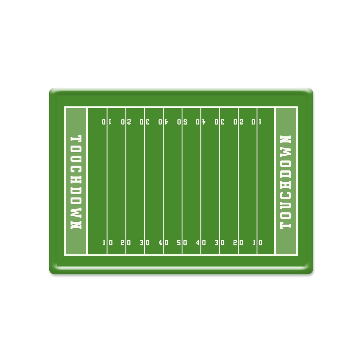 Football Field Paper Platter 12x17 (6 ct)