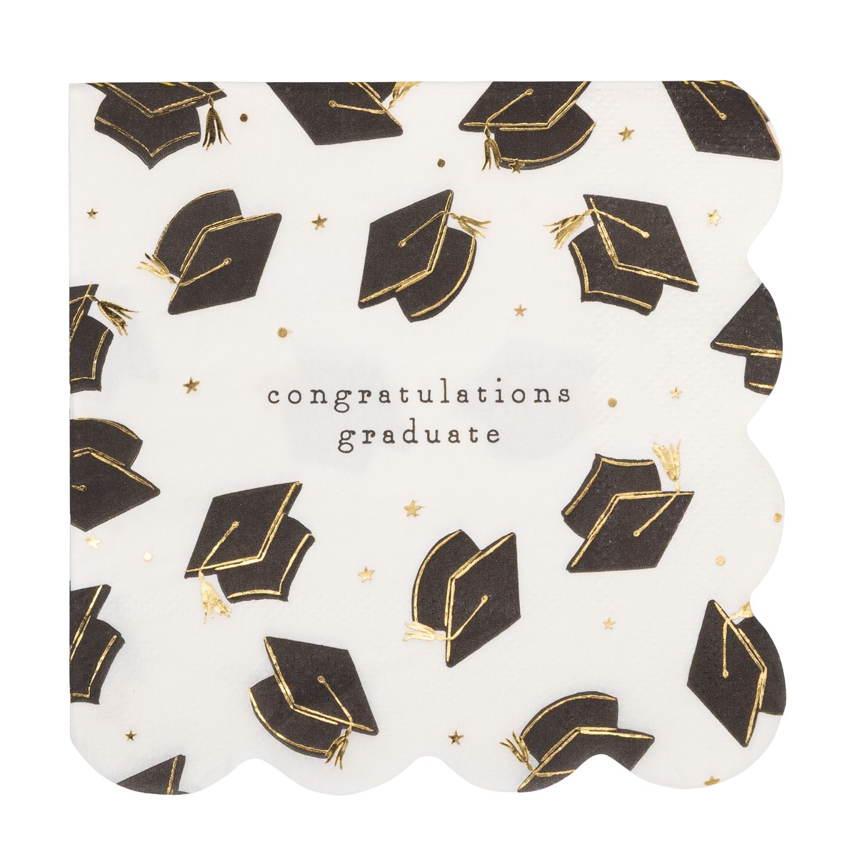 Grad Hat Scatter Napkin Cocktail