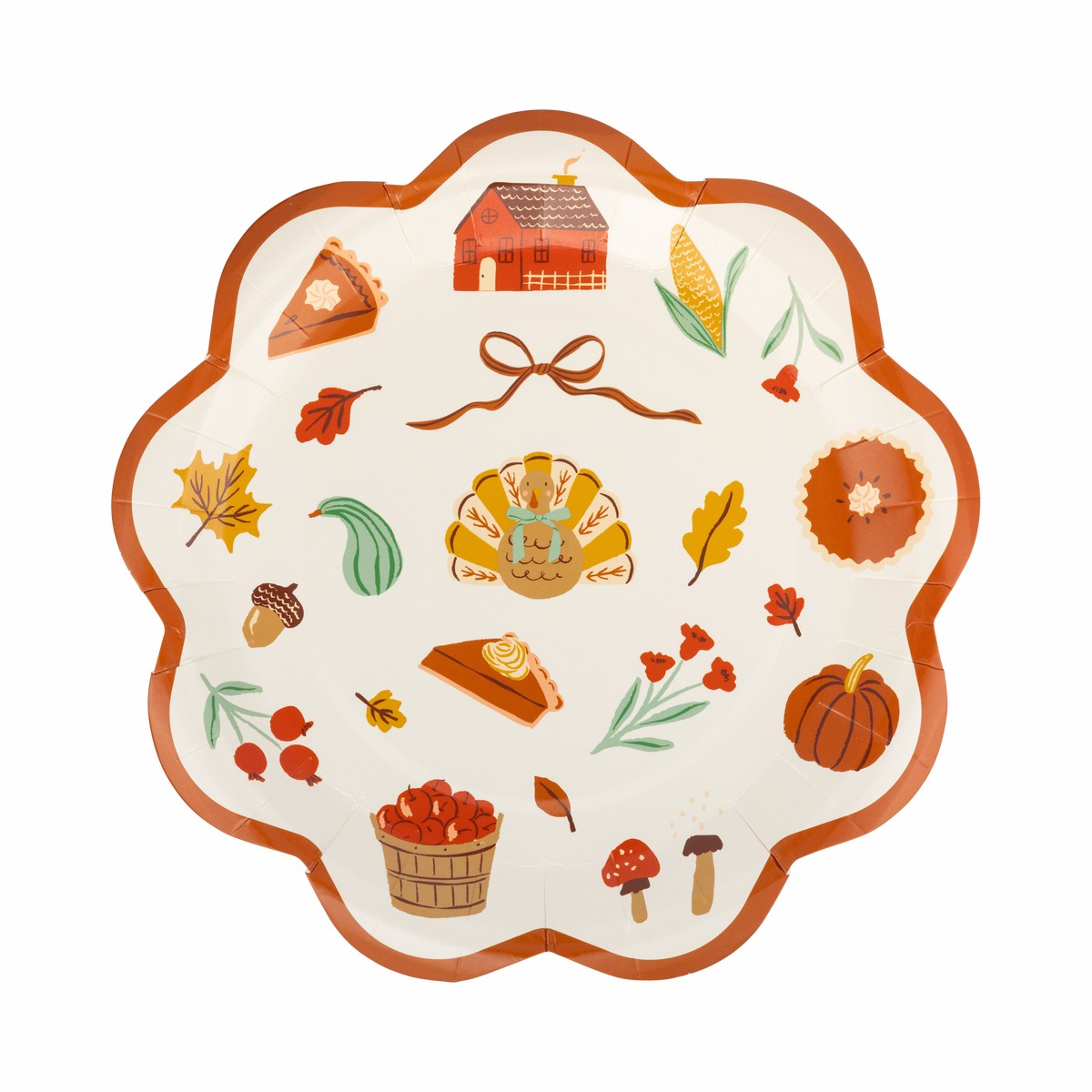 Harvest Icons Paper Plates