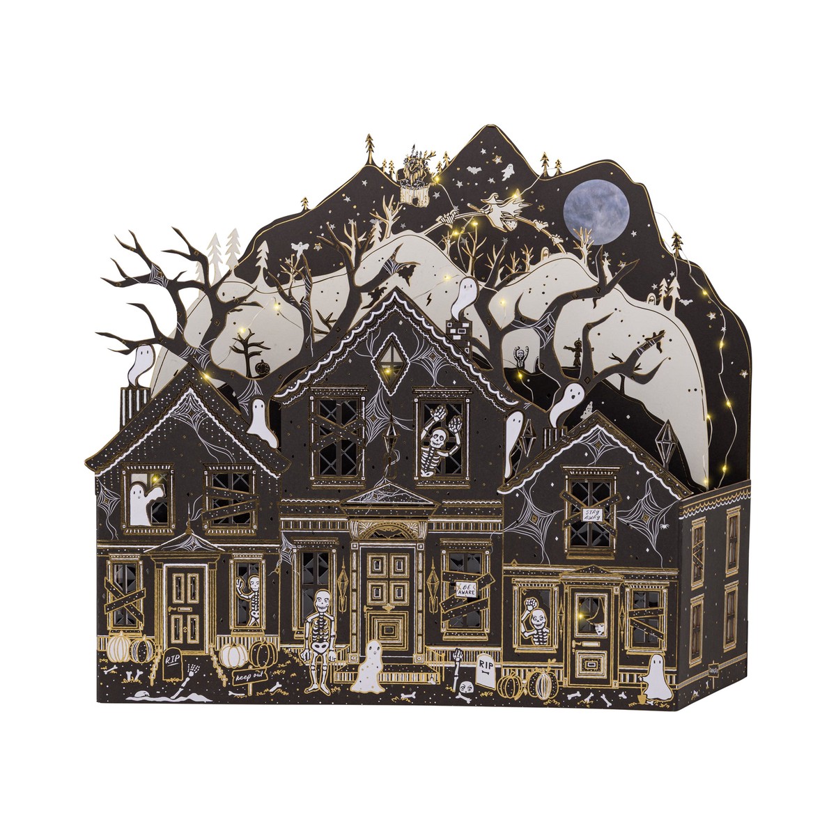 Maren Baxter Haunted Paper House Light-Up Halloween Decor