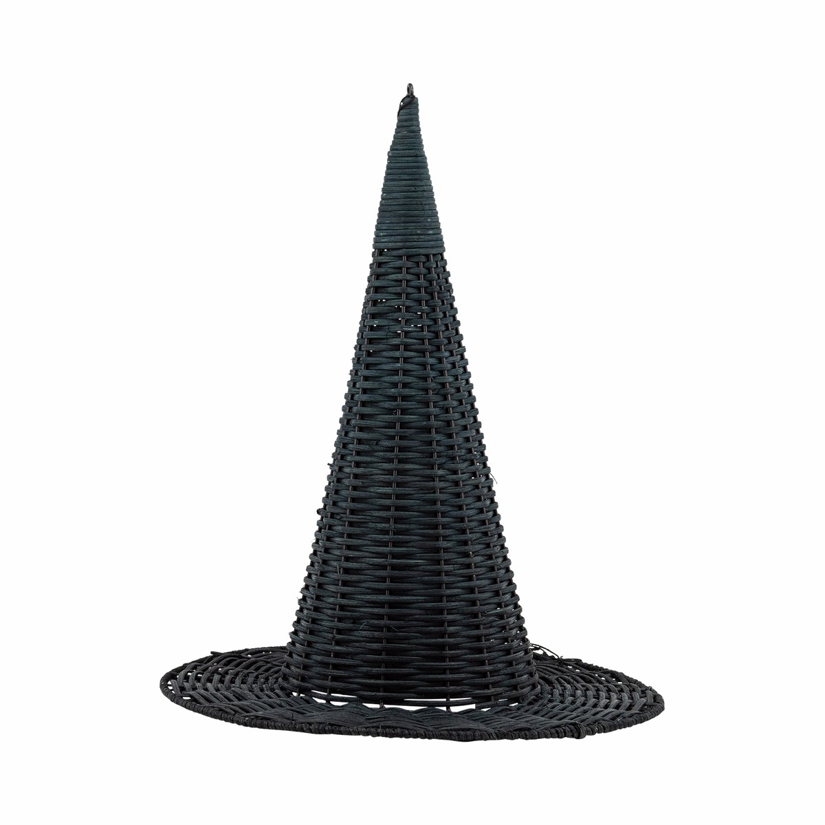 Natural Rattan Witch Hat - 18"