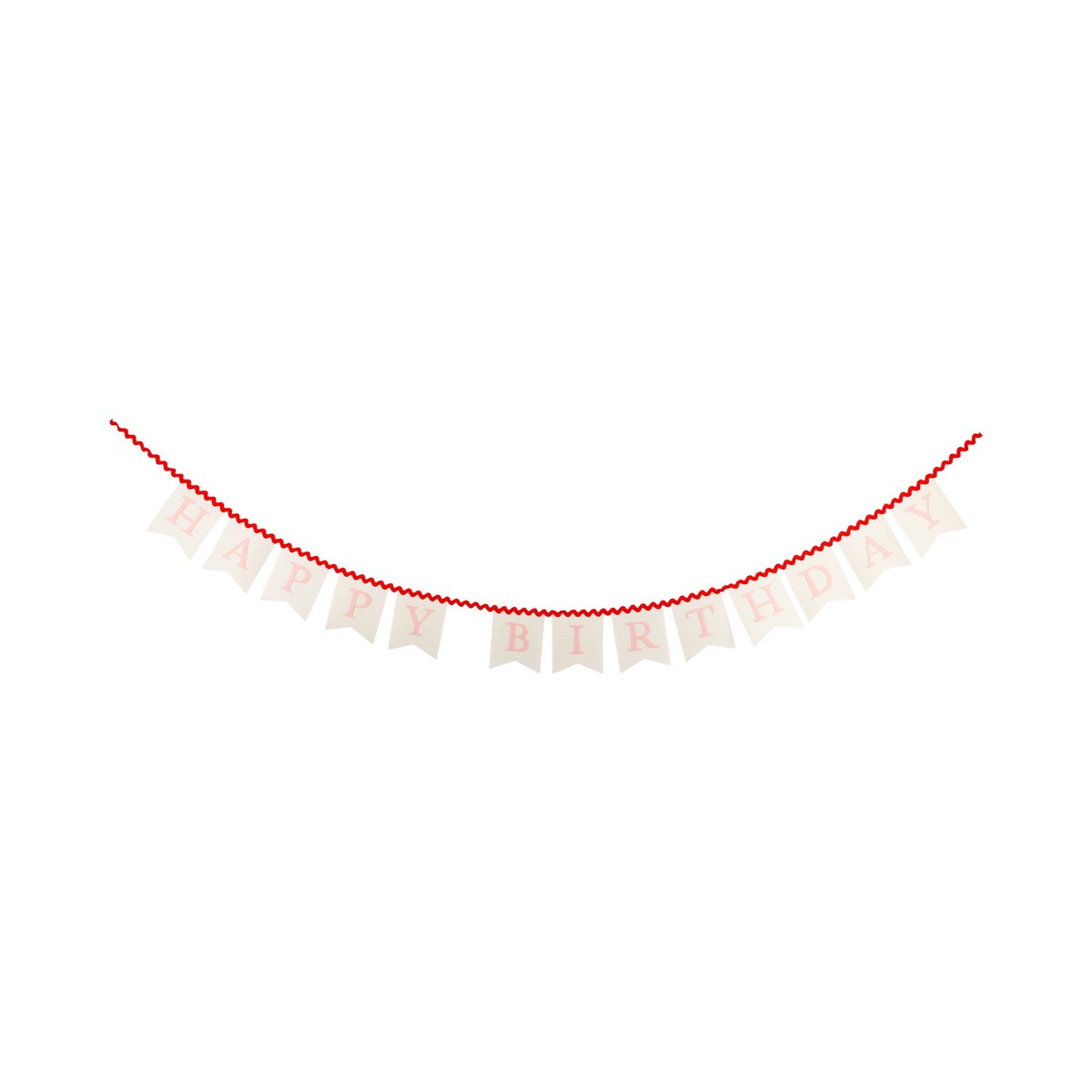 Pink Happy Birthday Felt Banner