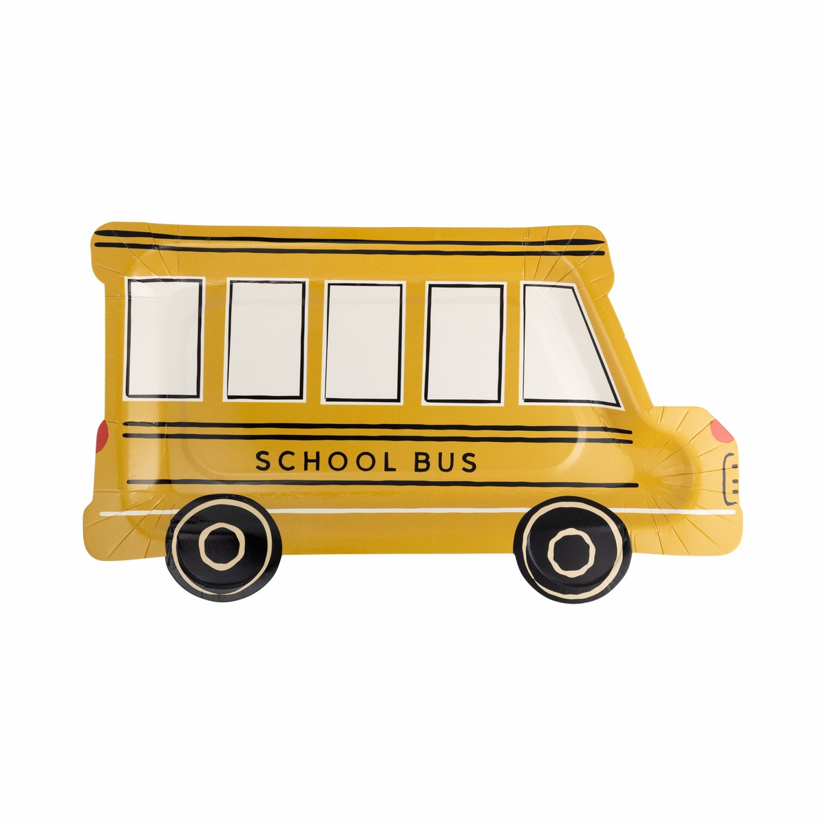 School Bus Shaped Plate