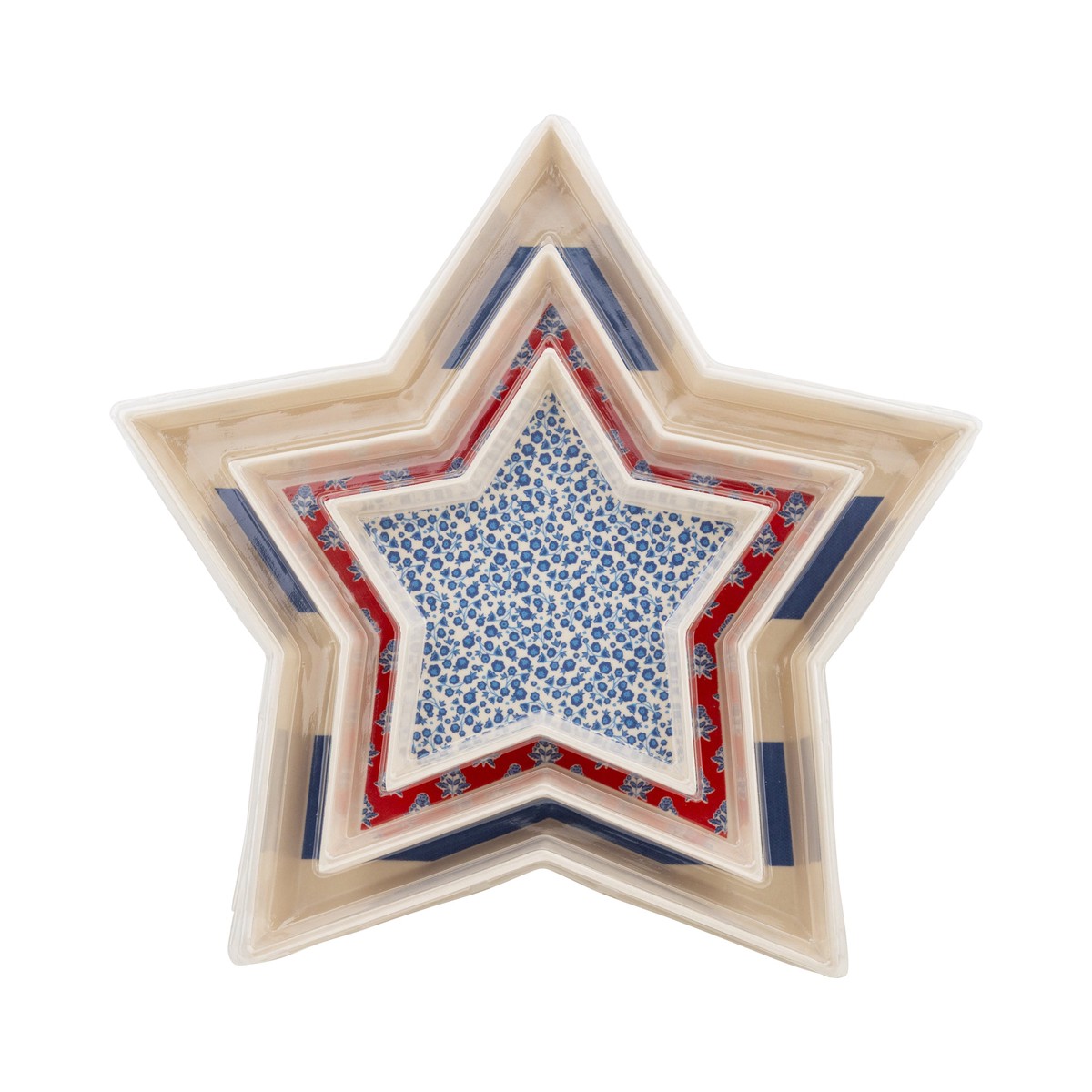 Stacking Stars Bamboo Tray Set