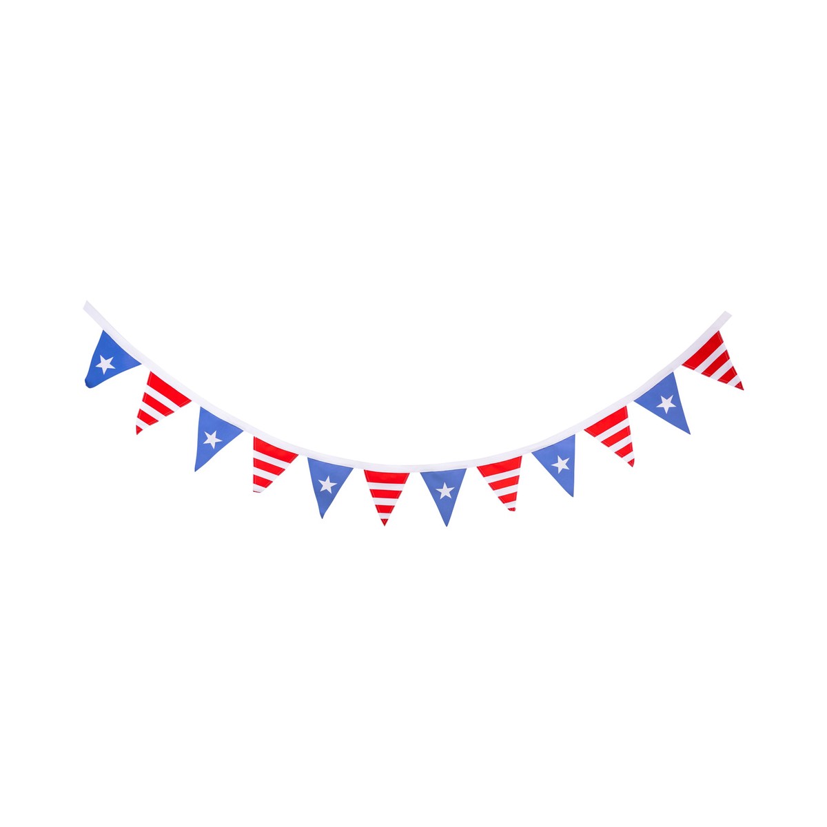 Stars and Stripes Fabric Pennant Banner