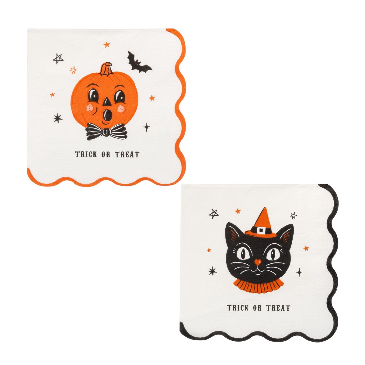 Vintage Halloween Characters Cocktail Napkin Set