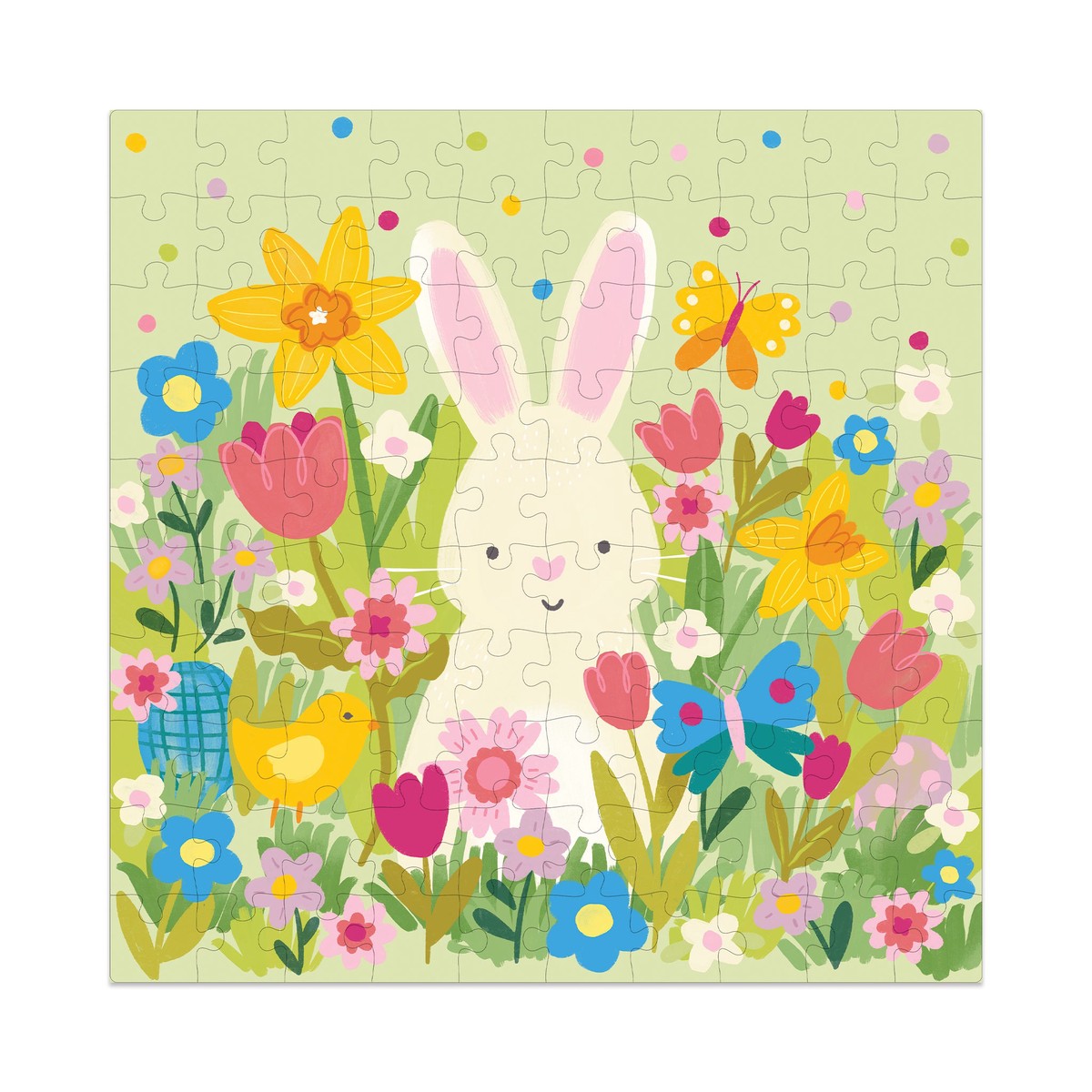 Bunny in Flowers Puzzle 100pcs