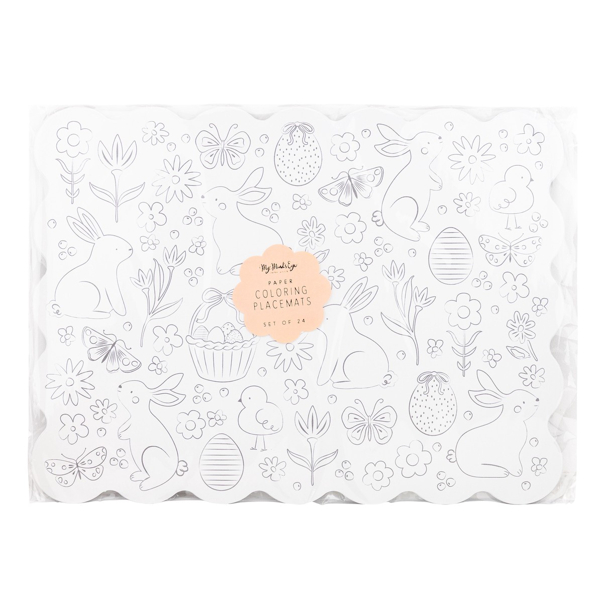 Bunny Pattern Placemat 24ct