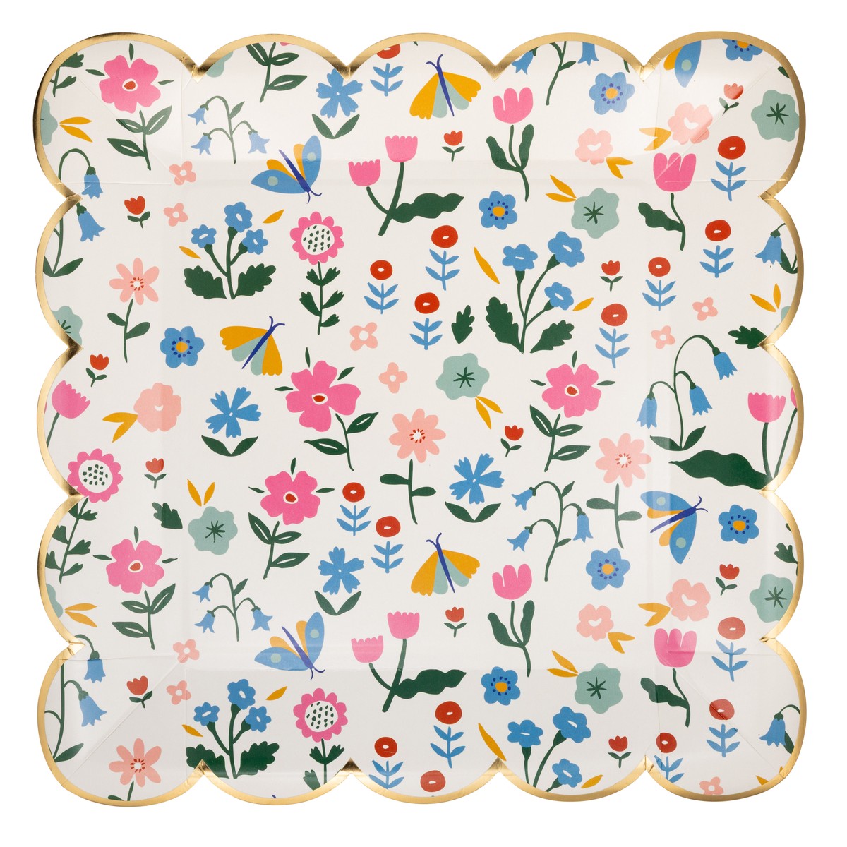 Floral Pattern Plate