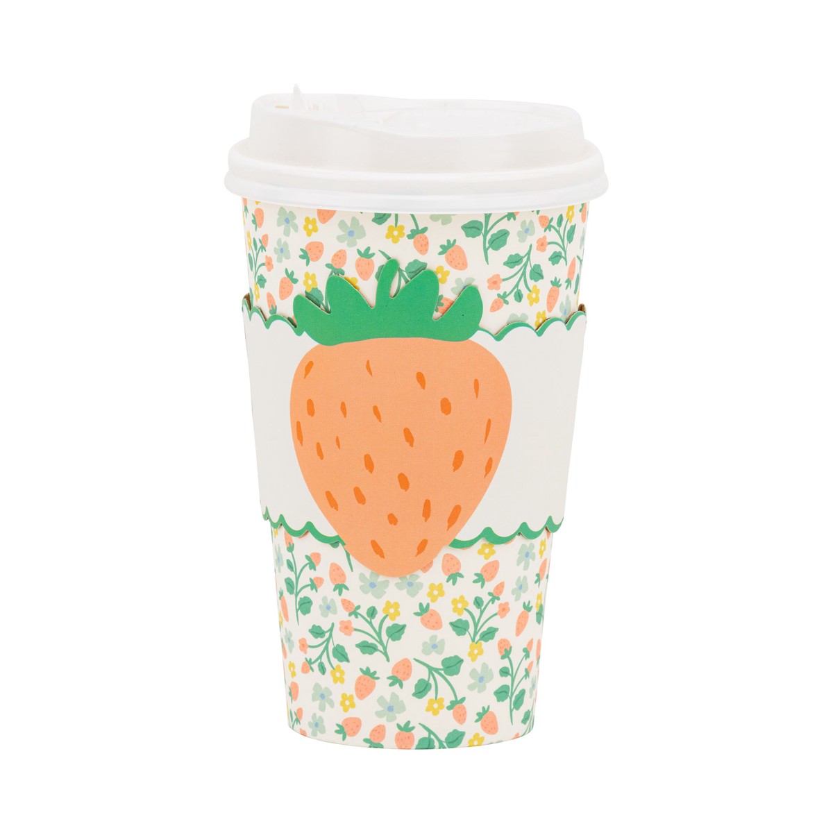 Strawberry Pattern To Go Cups (8ct)