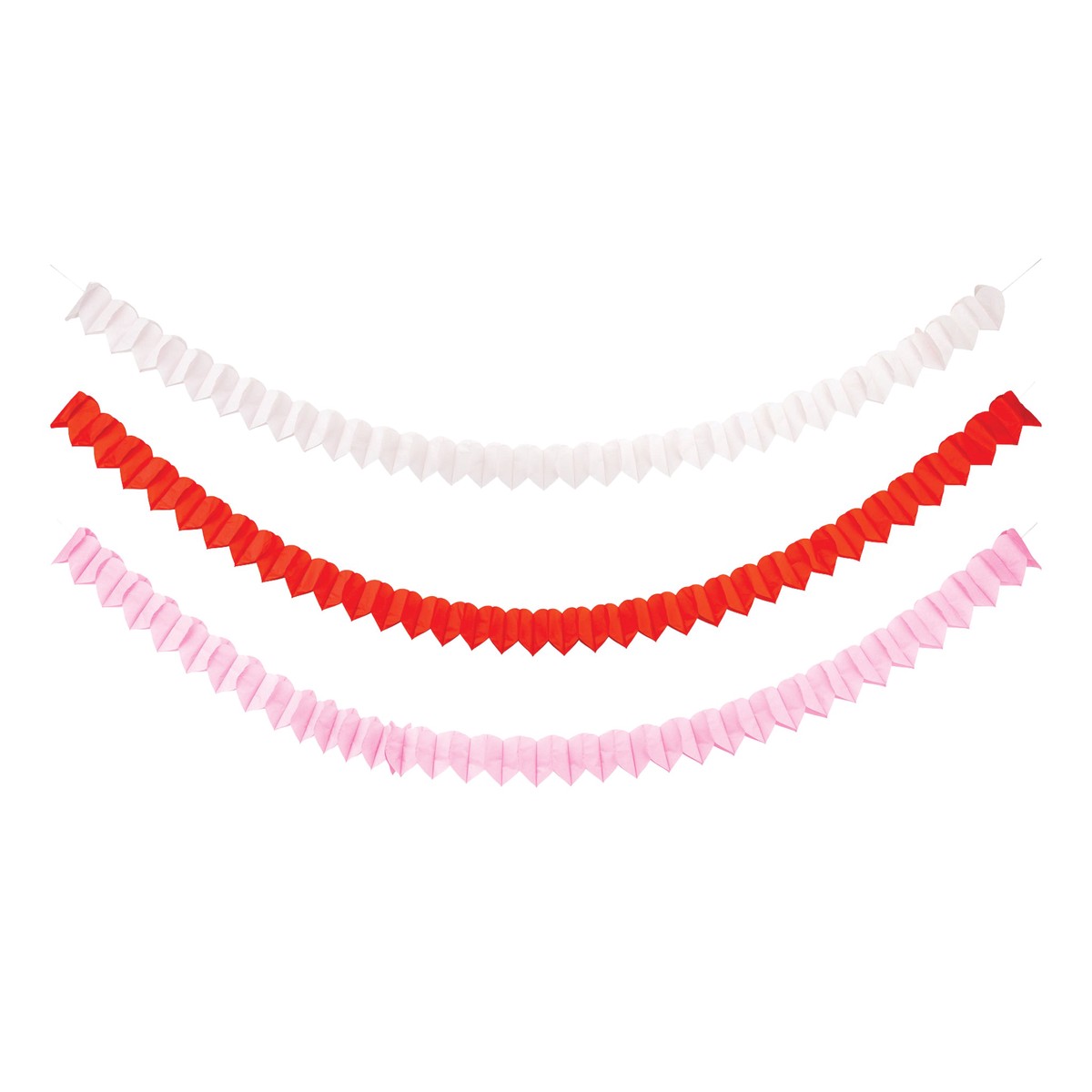 Heart Tissue Paper Banner Set