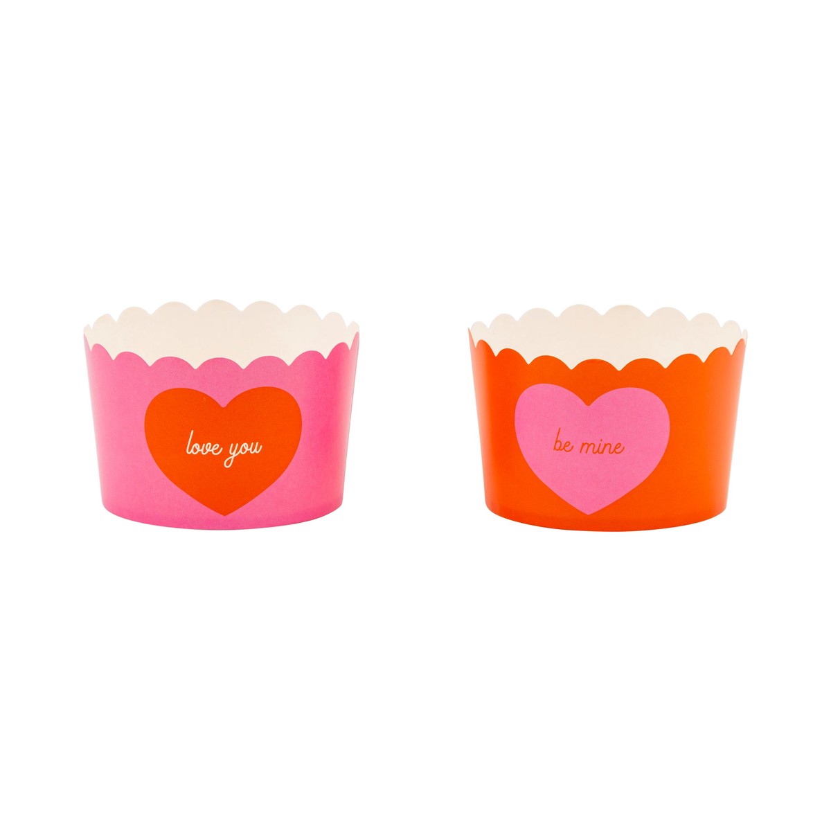 JUMBO Reverse Hearts Baking Cups 8 oz