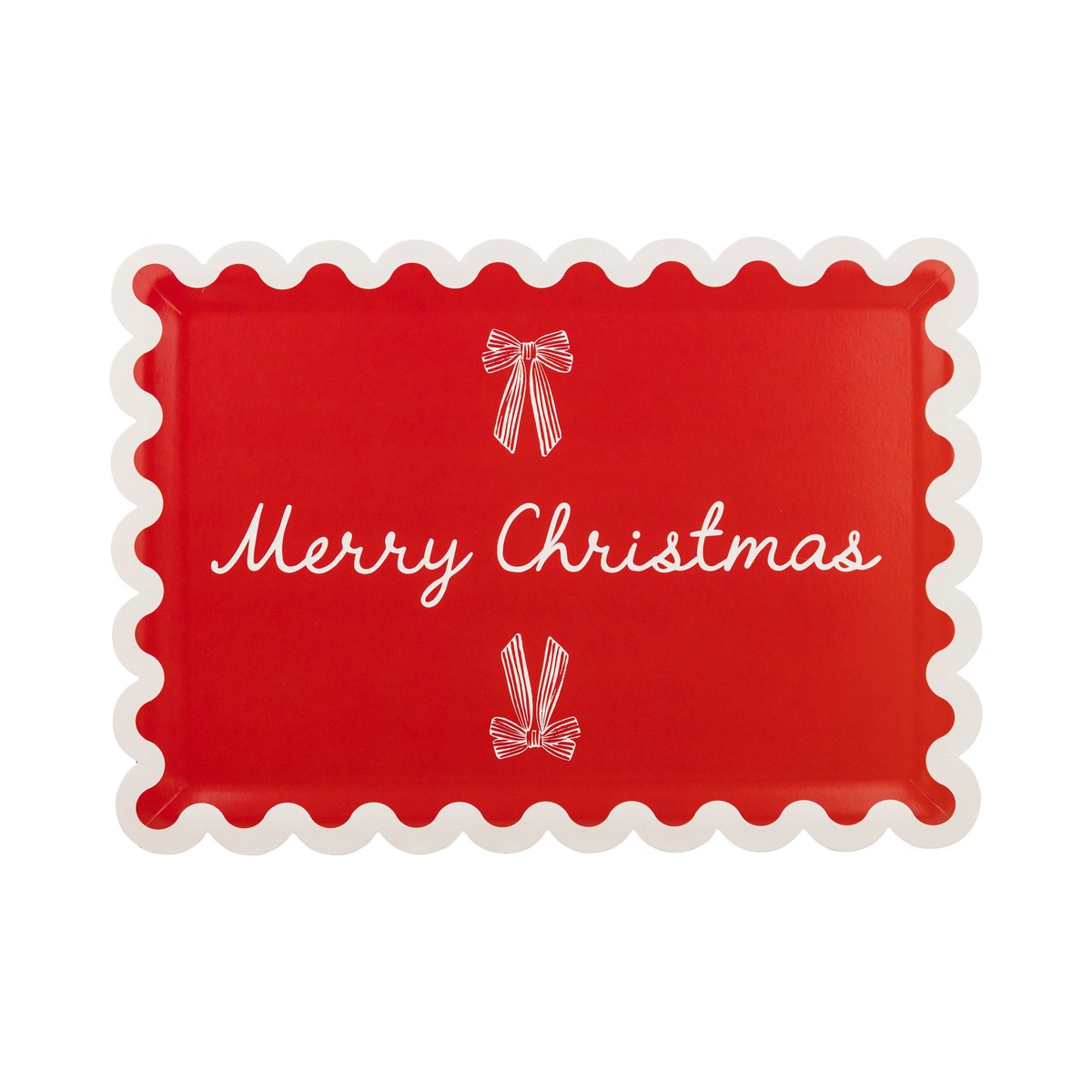 Merry Christmas Paper Platter