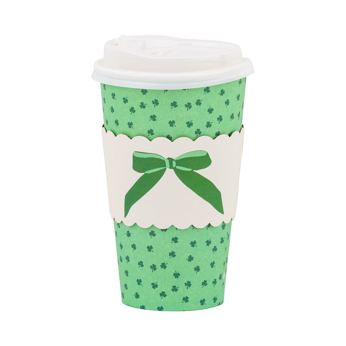 Shamrocks & Bows To Go Cups (8 ct)
