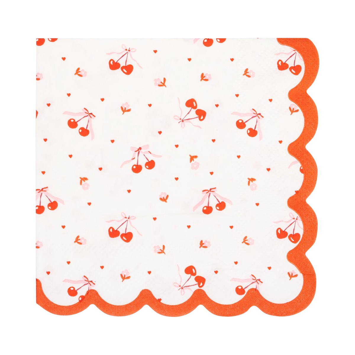 Tossed Cherry Cocktail Napkin