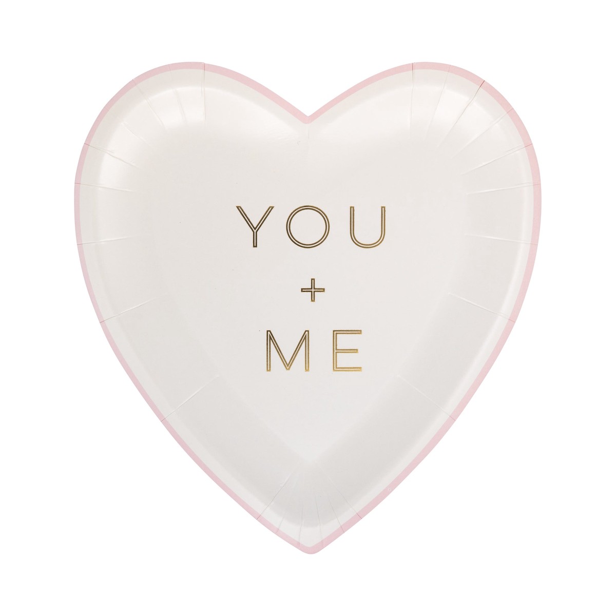 You + Me Heart Paper Plate (8ct)
