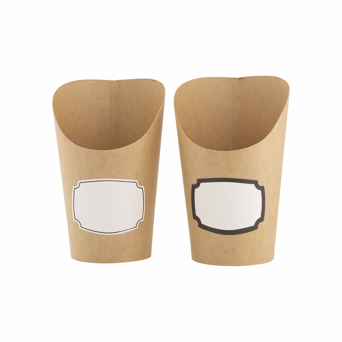 Kraft Charcuterie Cups with sticker labels (24ct)