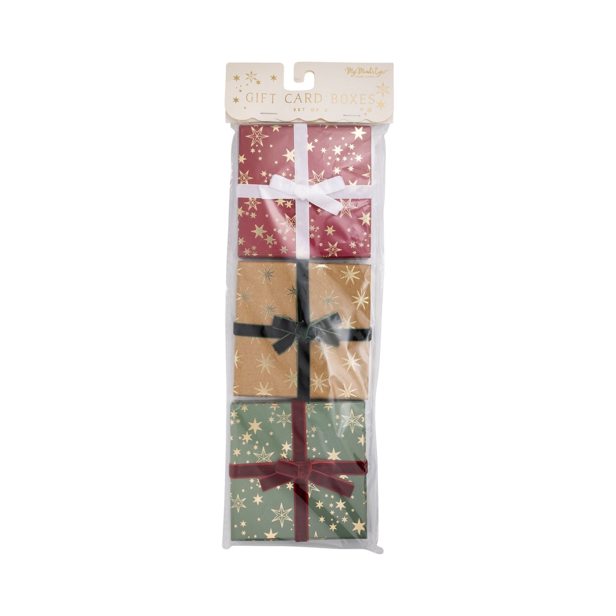 Kraft Stars Gift Card Boxes