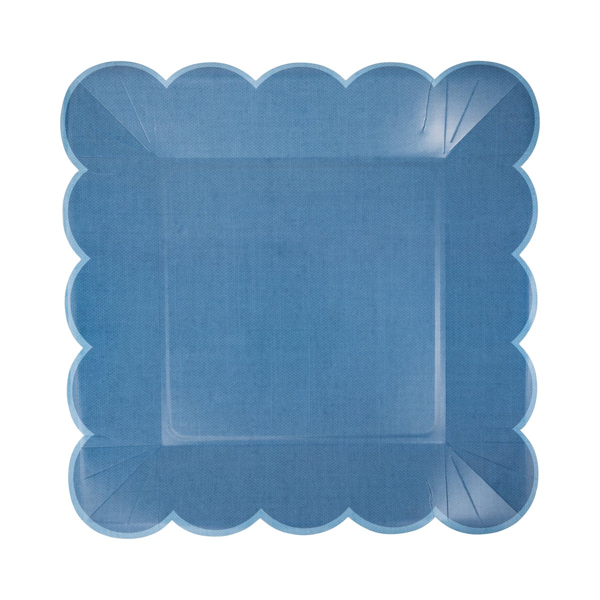 Hamptons Blue Large Scallop 11" Paper Plate