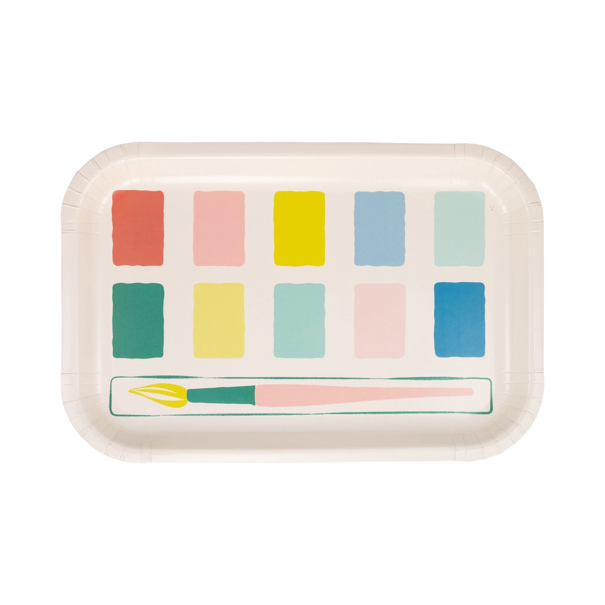 Paint Palette Shaped Paper Plate