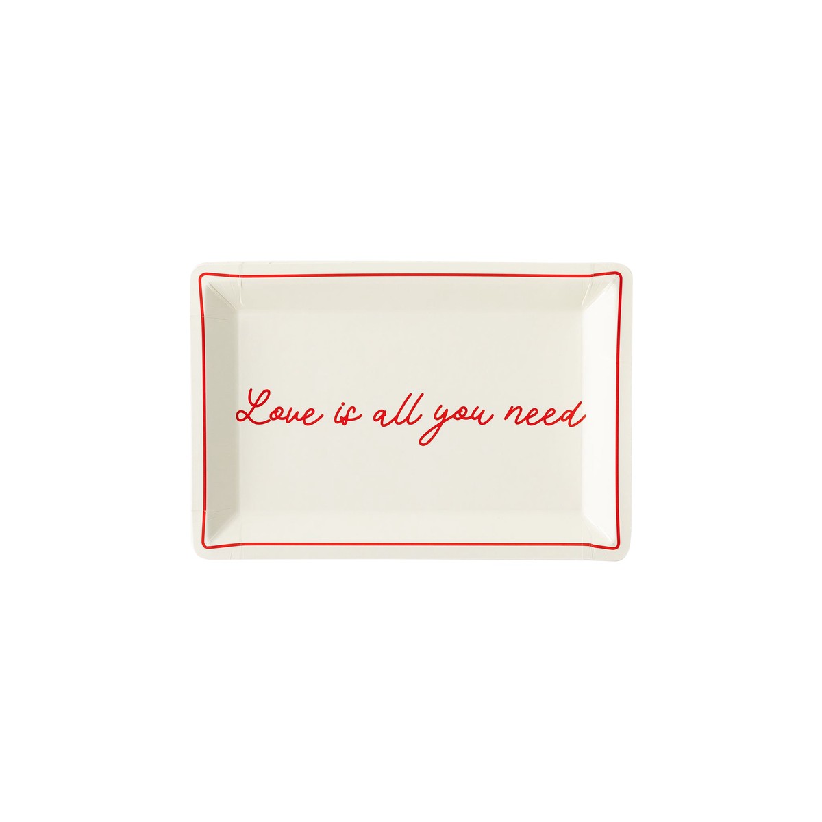 Love Is All You Need Shaped Plate
