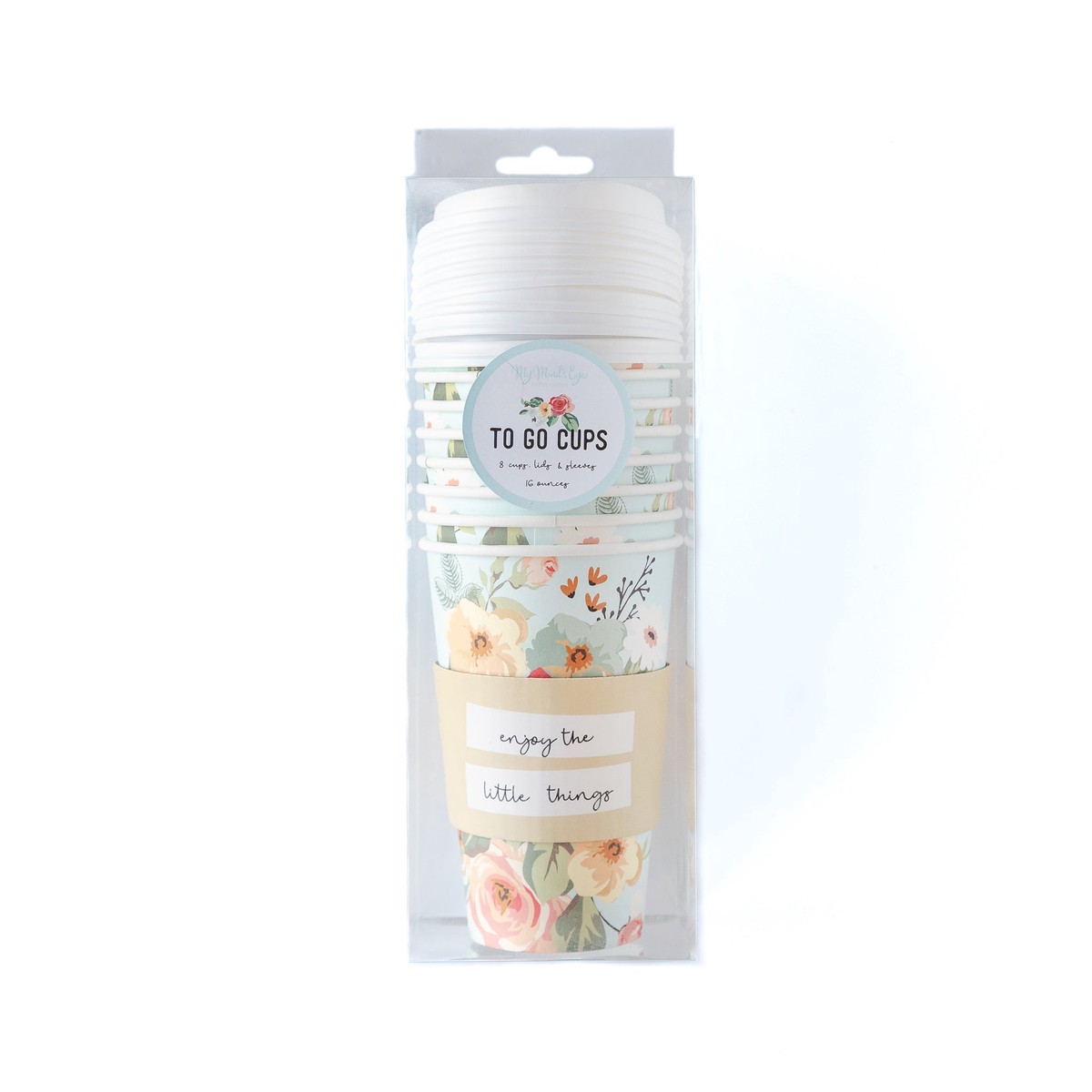 The Little Things Floral To Go Cups 8 count