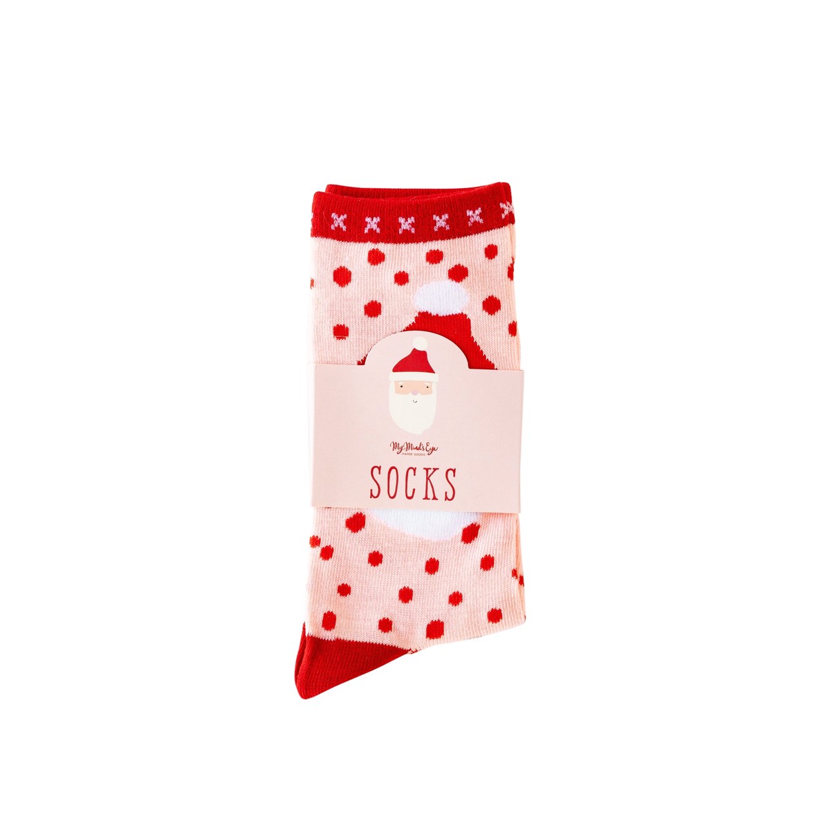 Whimsy Santa Head Socks - Adult Medium