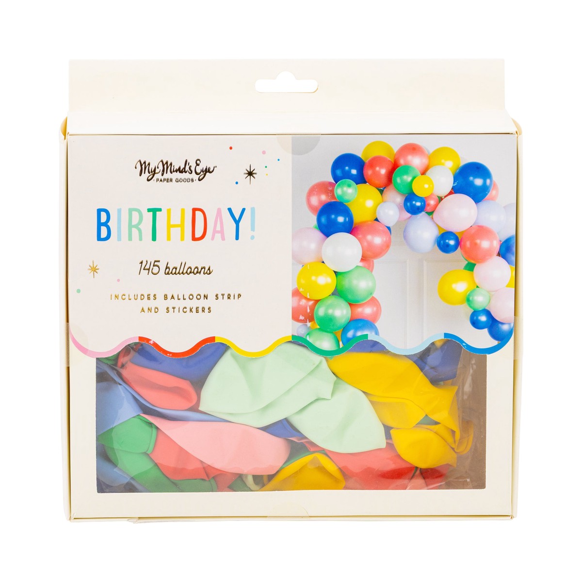 Bright Birthday Balloon Garland Set