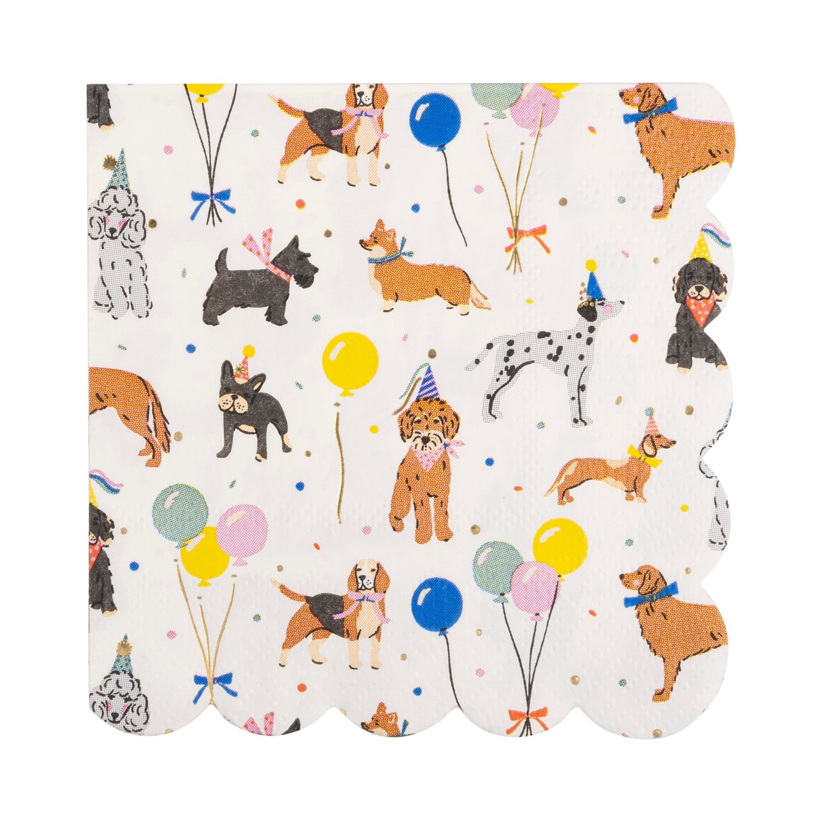 Dog Party Cocktail Napkin
