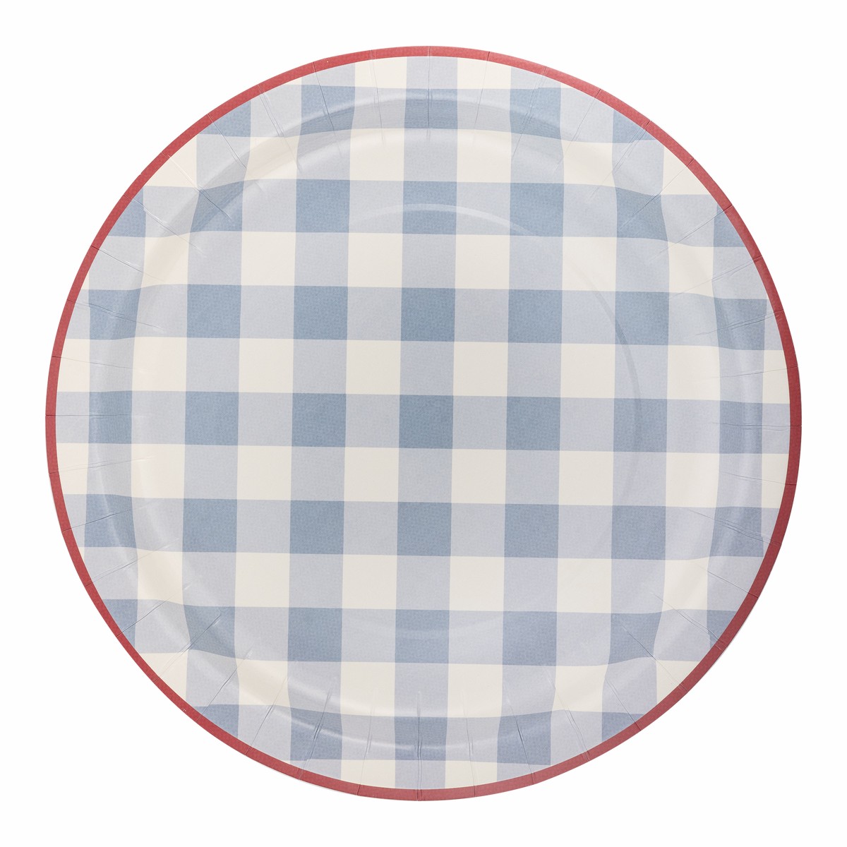 Hamptons Chambray Gingham Paper Plate