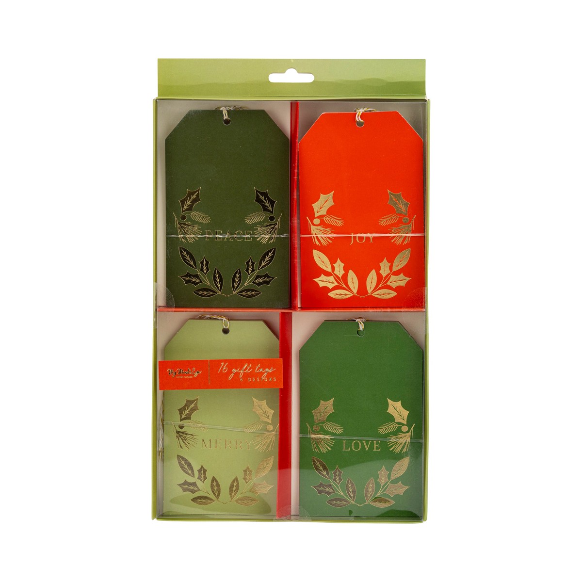 Christmas Words Tag Set
