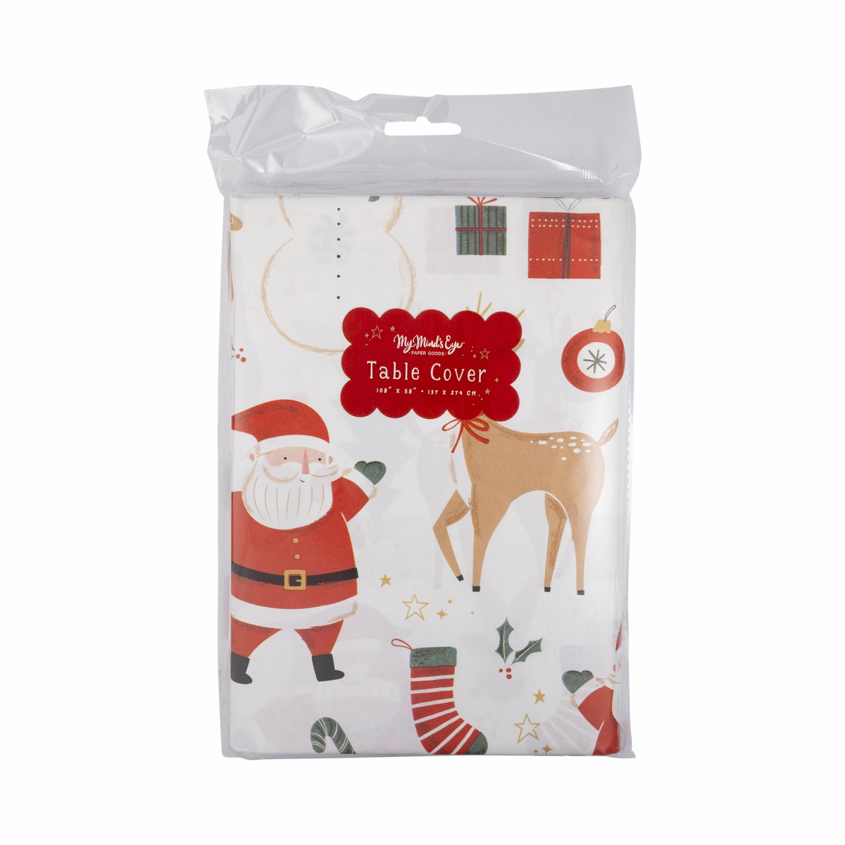 Santa Icons Paper Table Cover