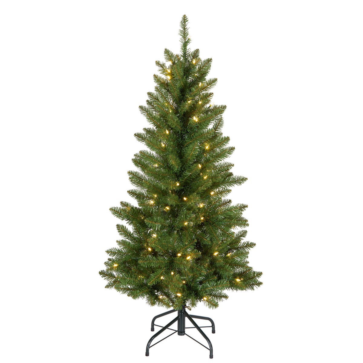 4 ft. Pre-Lit Havenwood Fir Slim Tree with Warm White LED Lights