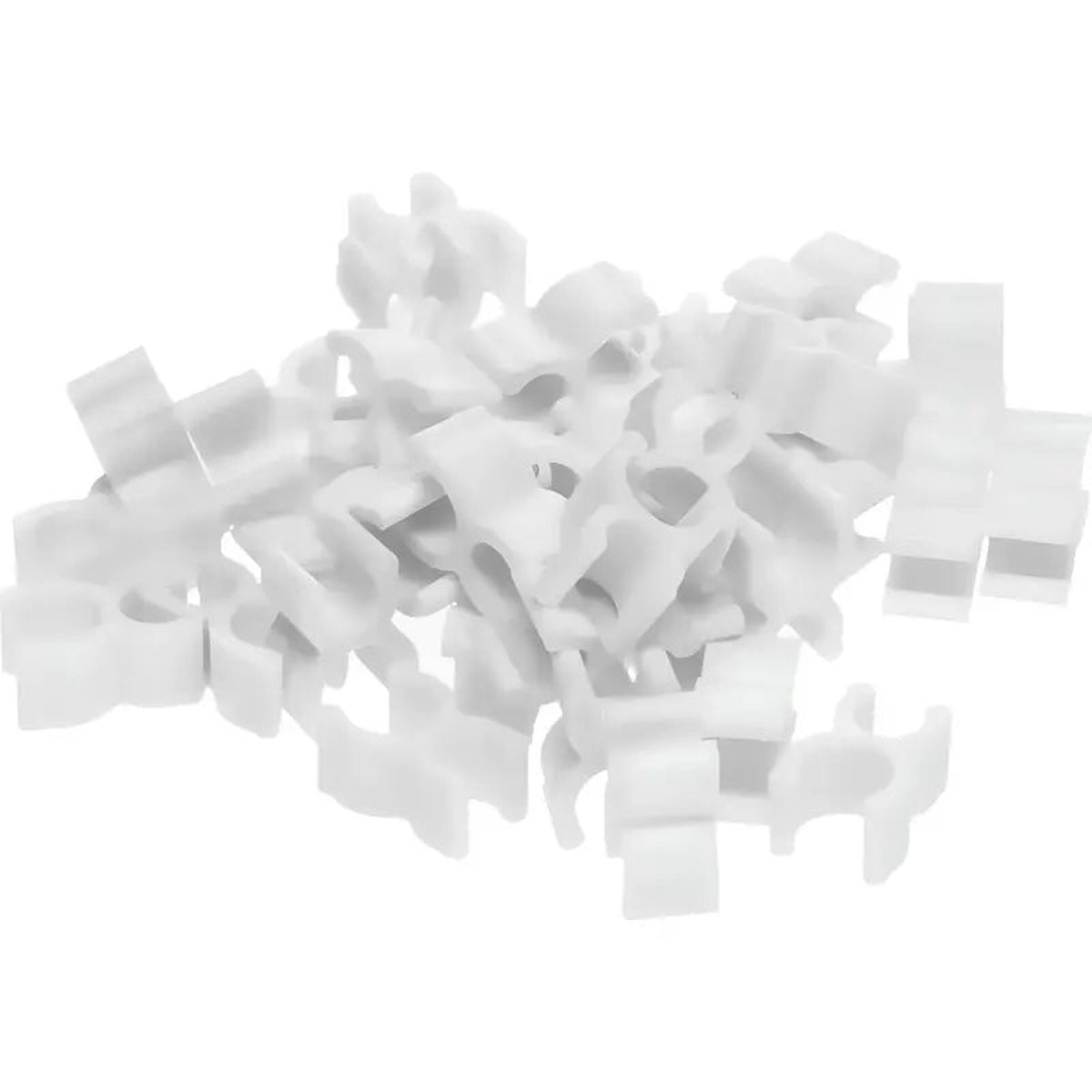 1/4" Wireframe Clips for Mini Lights, M5, 5mm LED Lights, White, Pack of 100