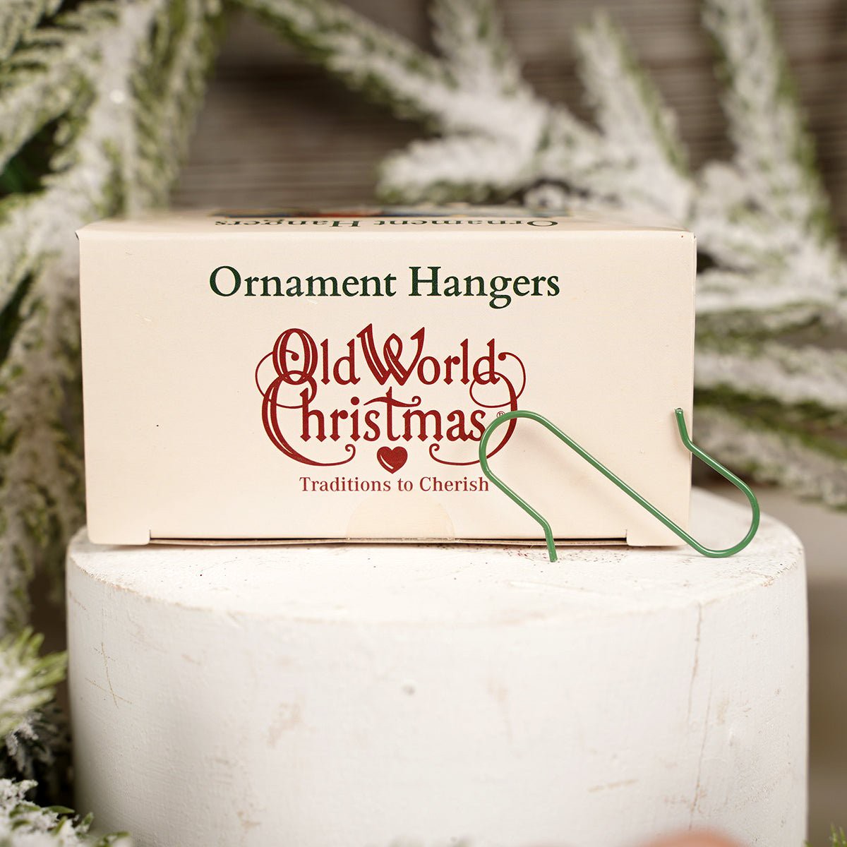 Green Christmas Ornament Hangers