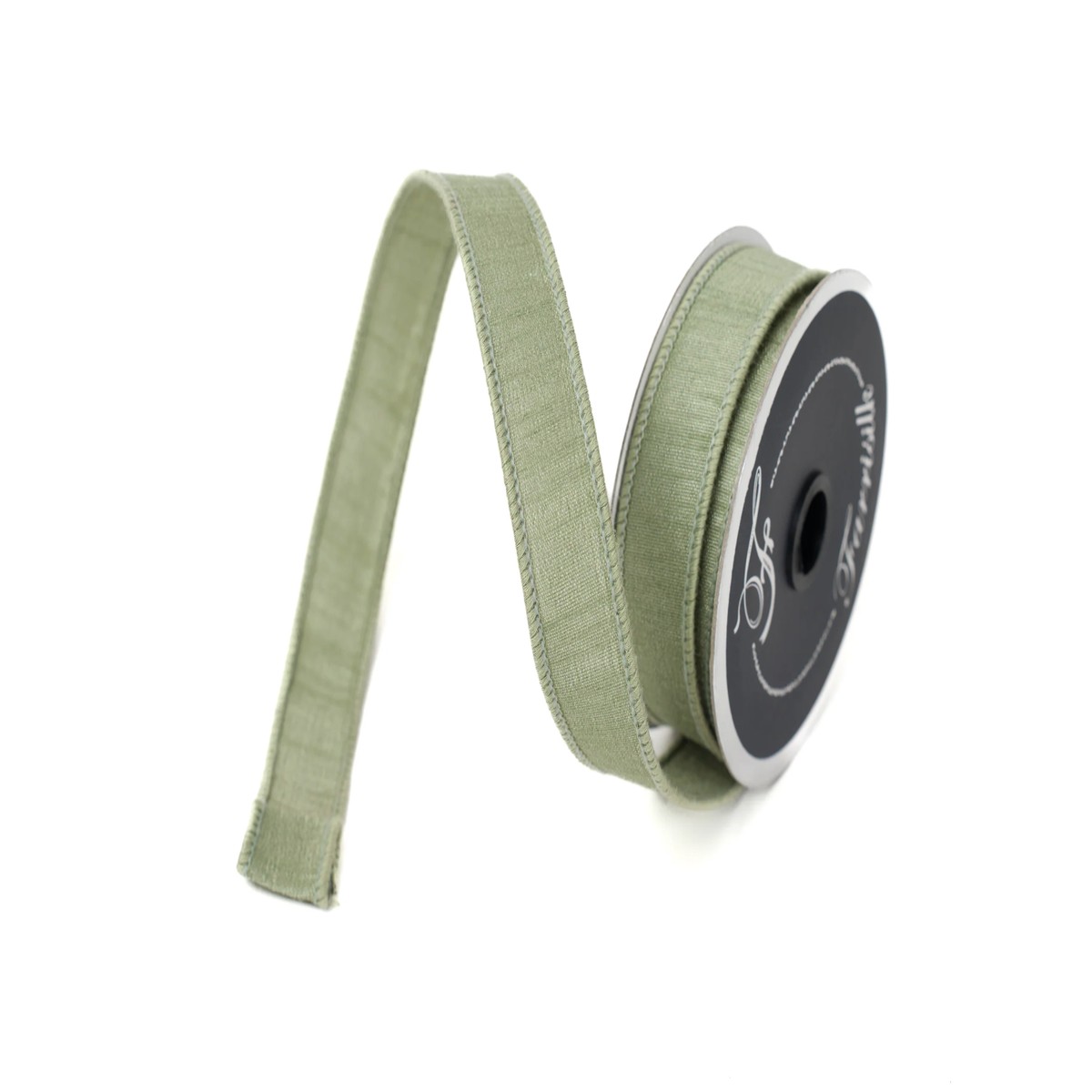 1" Sage Green Dupion Ribbon