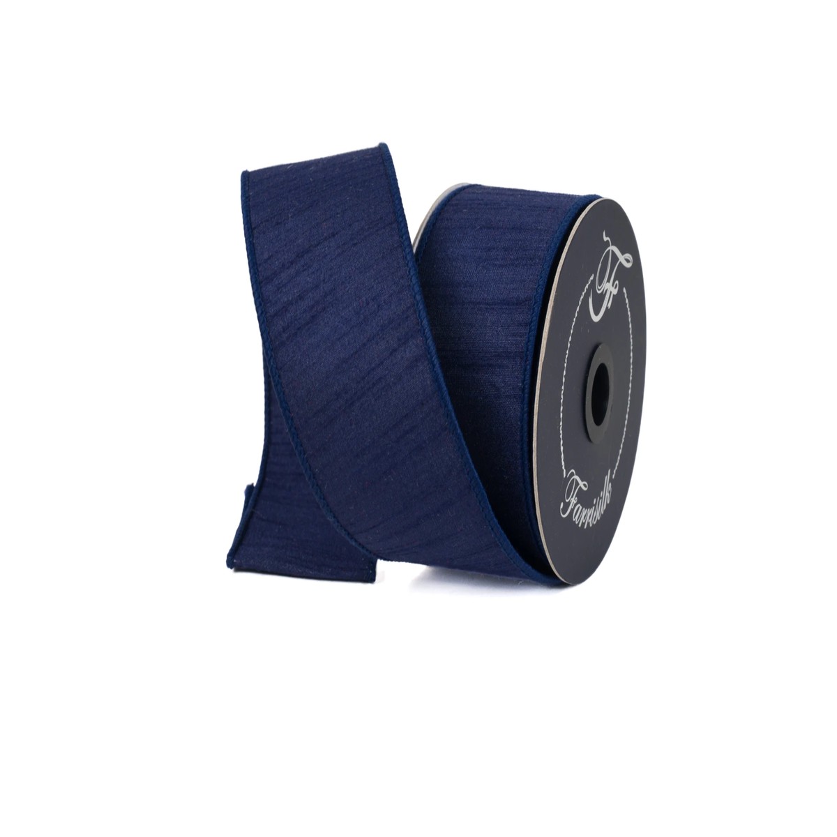2.5" Navy Blue Dupion Ribbon