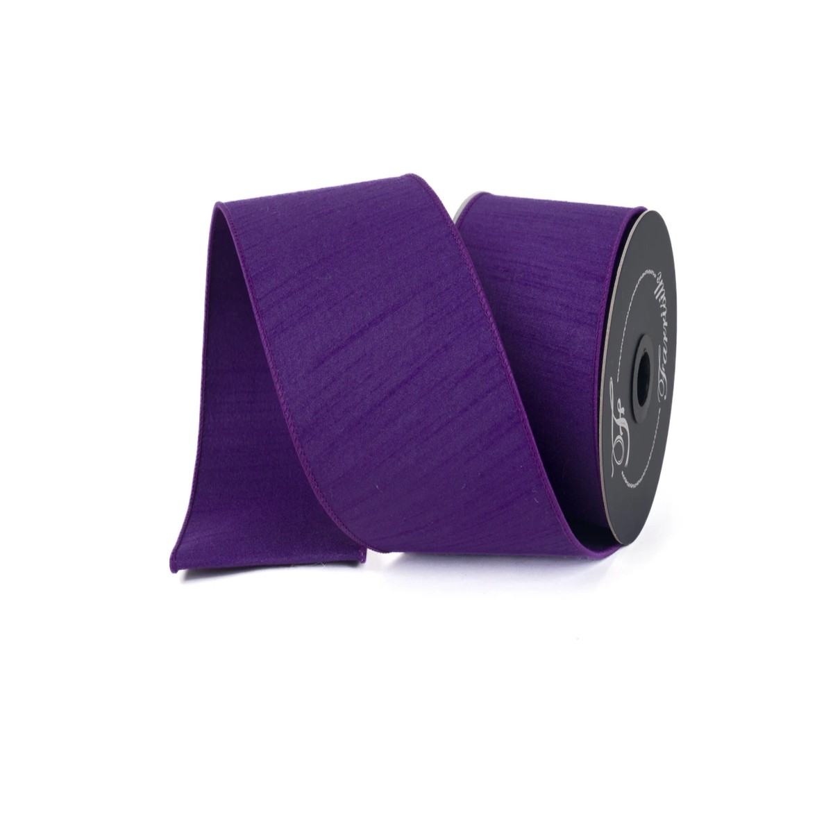 4" Amethyst Purple Dupion Ribbon