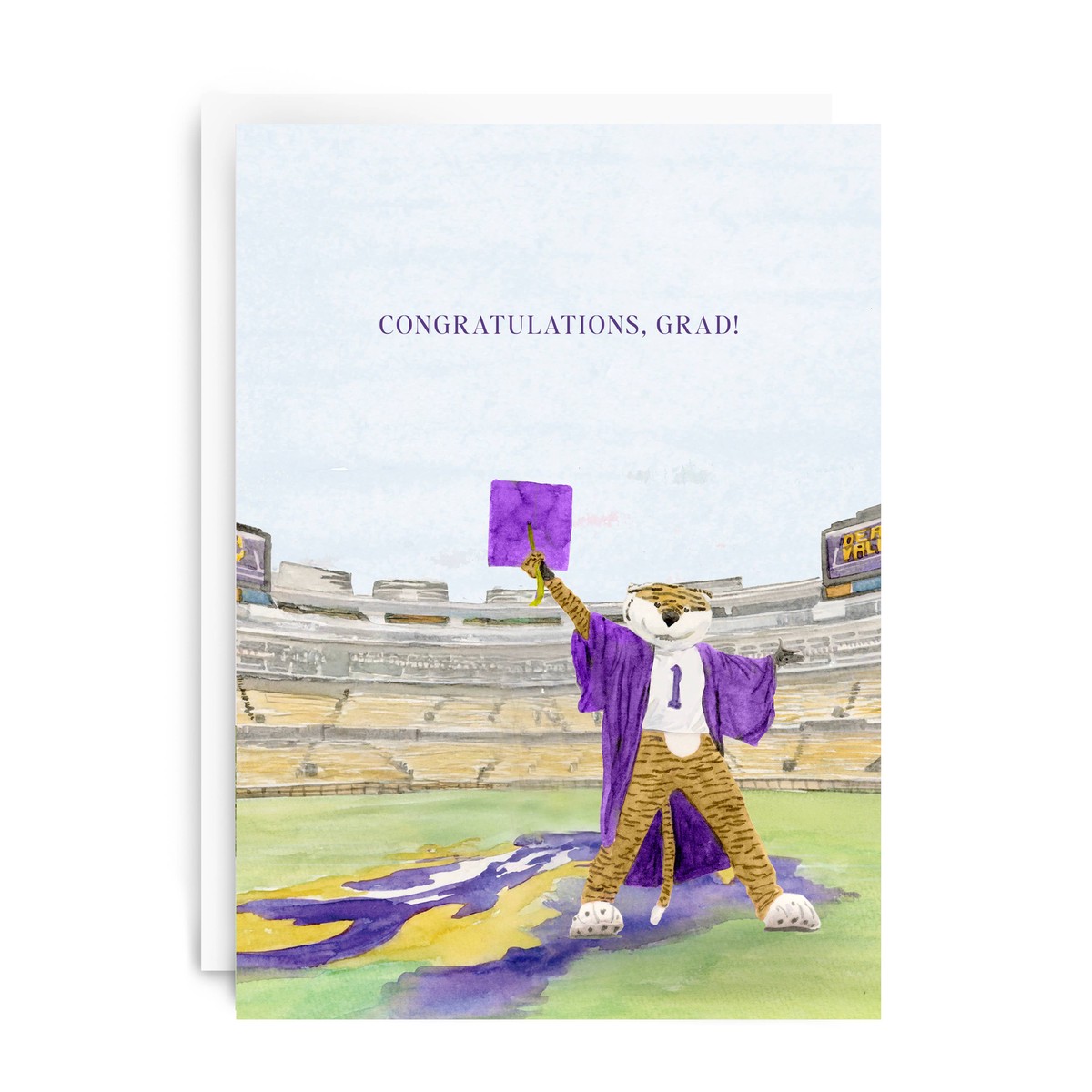 "Congratulations, grad!" LSU Graduation Greeting Card
