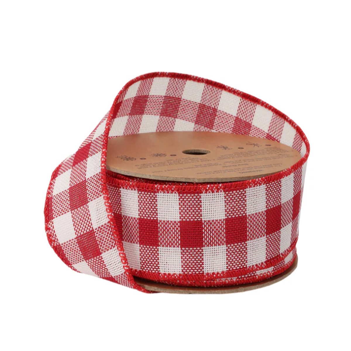 1 1/2" Red and White Checkered