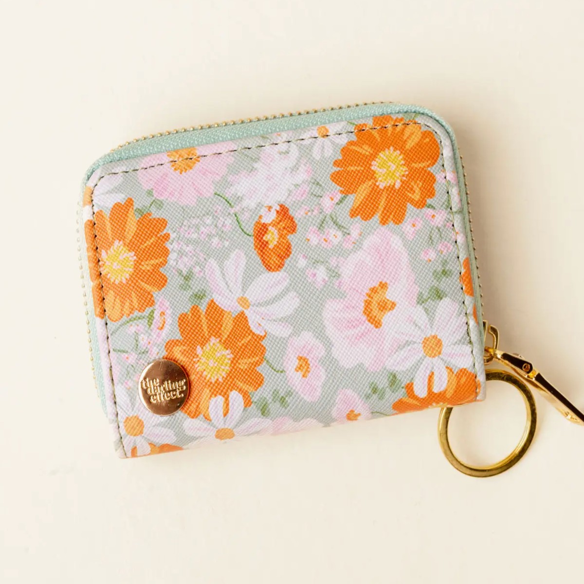 Zip Around Wallet - Bouquet Beauty Sage