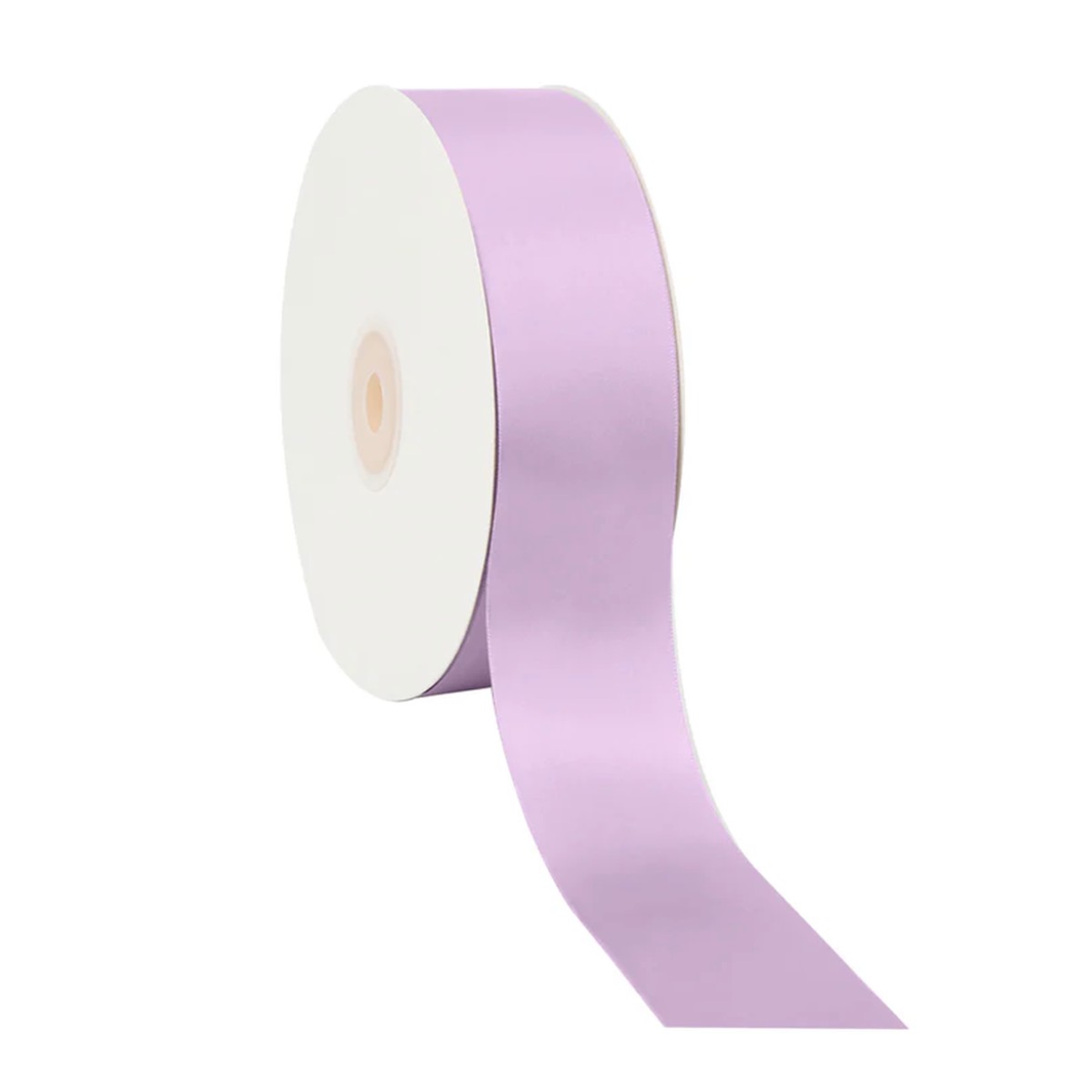 1 1/2" Single Face Satin Ribbon, 50 Yard Roll - Light Orchid