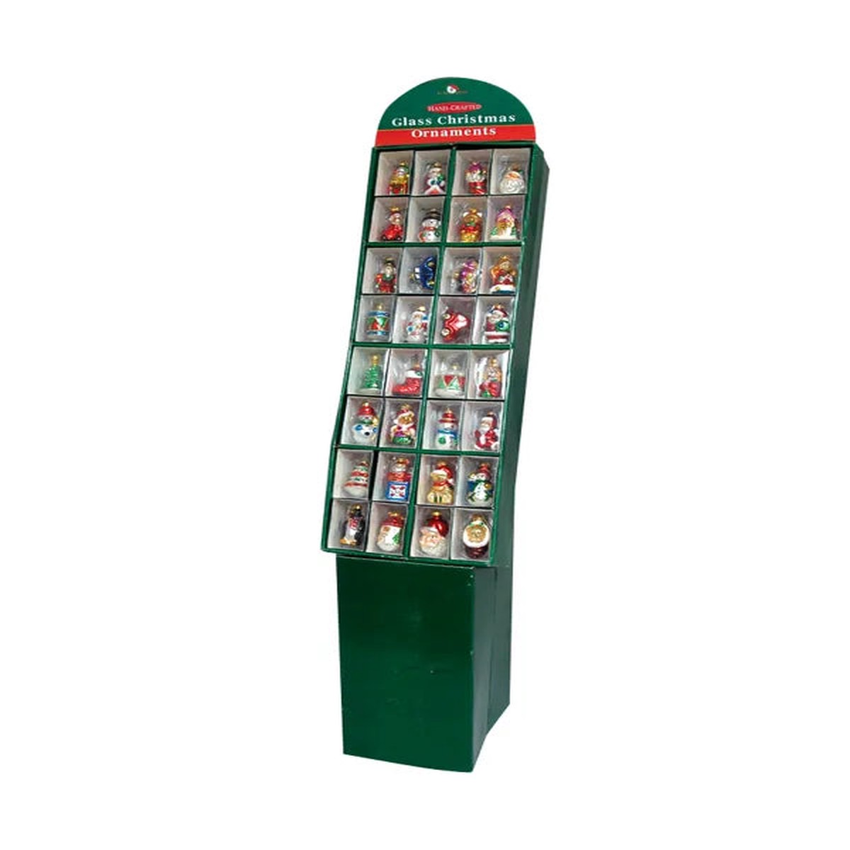 1.57" Miniature Christmas Glass Ornaments