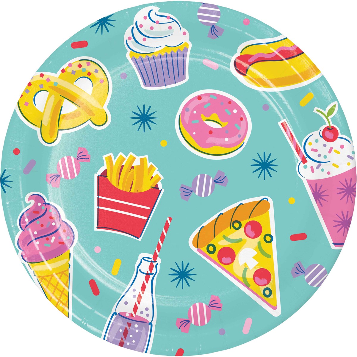 Birthday Treats Dinner Plates 9" (8/Pkg)