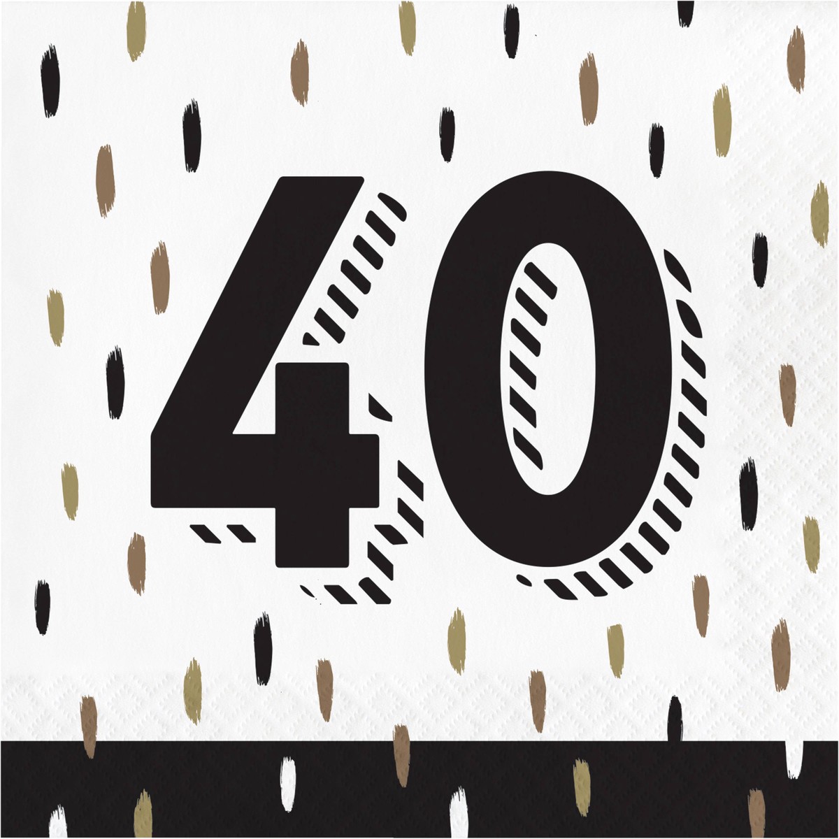 Golden Wishes 40th Luncheon Napkins (16/Pkg)
